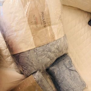 Anthropologie Bedding - Anthropologie Sky Blue Rivulets Queen Bedding Ste Anthropologie Bedding - Anthropologie Sky Blue Rivulets Queen Bedding Ste